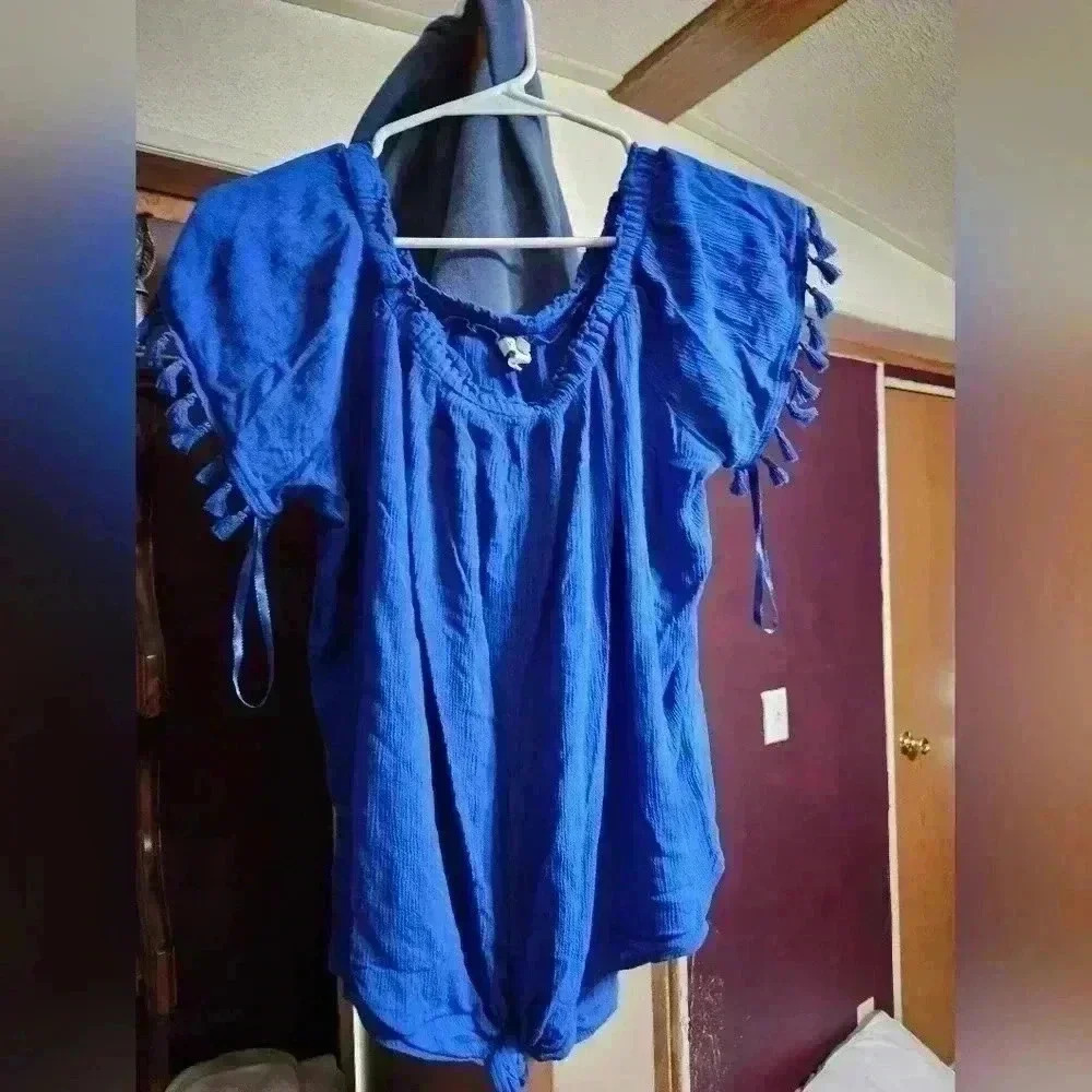 Womens Westport blue blouse